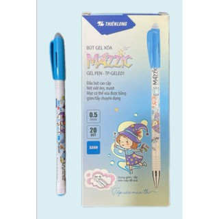 (Tặng Tẩy Combo 20/40 Gel xóa được Thiên Long Điểm 10 - Bút mực nước ngòi 0.5mm, viết trơn mượt có gôm trên nắp TP-GEL01