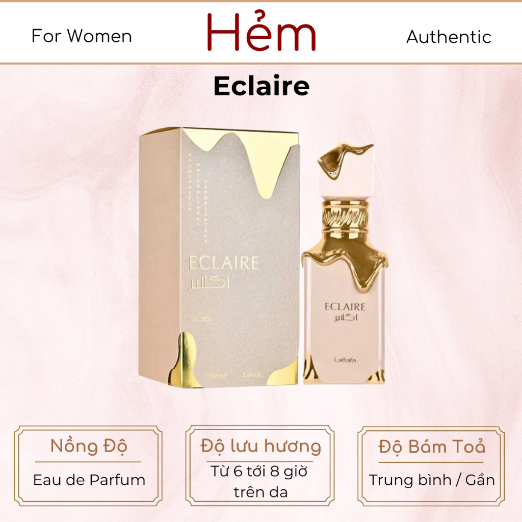 Fullseal 100ML | Lattafa Eclaire EDP | Nước Hoa Nữ | Hẻm Perfume