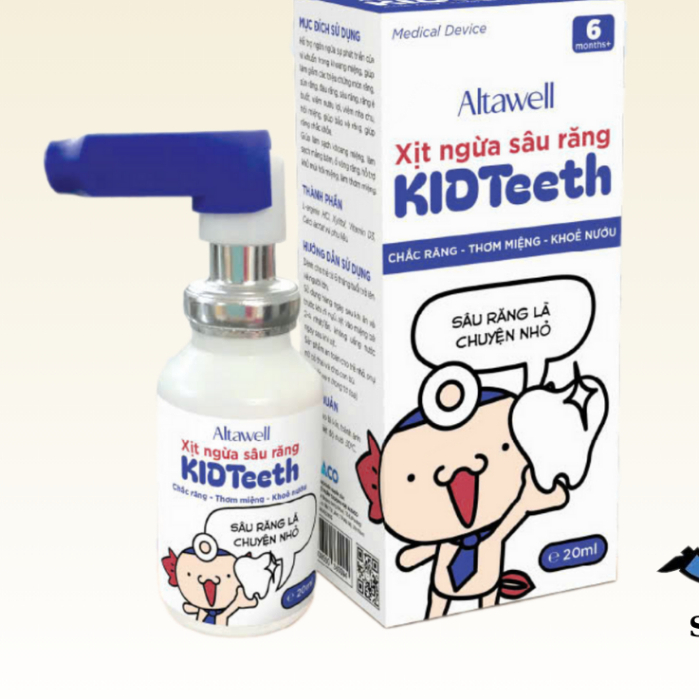 Xịt Ngừa Sâu Răng Cho Bé  Altawell Kidteeth - Doris