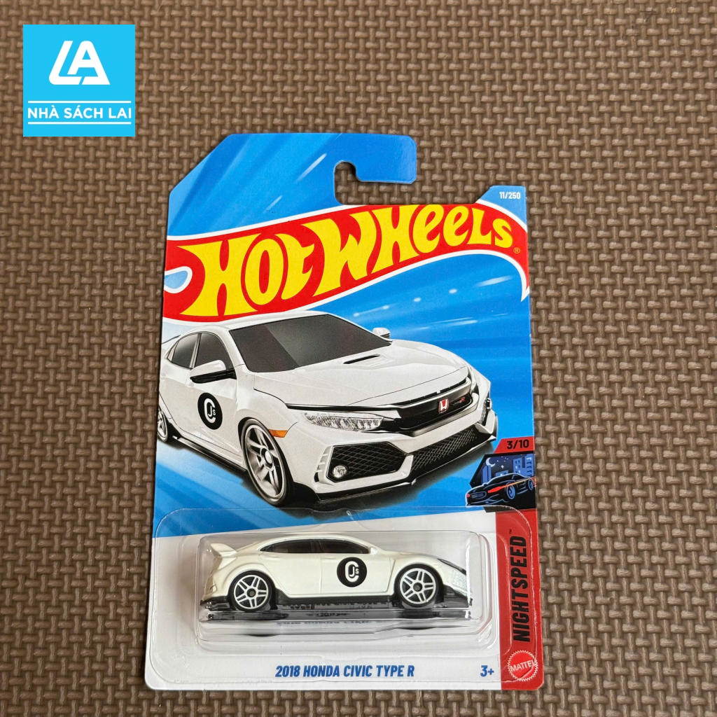 HOT WHEELS - Honda Civic Type R 2018 - Mô Hình Xe Thể Thao JDM - Mới Full Box - Chính Hãng