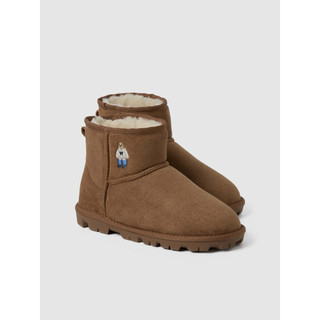 [Auth, Sẵn] Giày boots Whoau gấu cute siêu nhẹ, thiết kế đáng iu da lộn