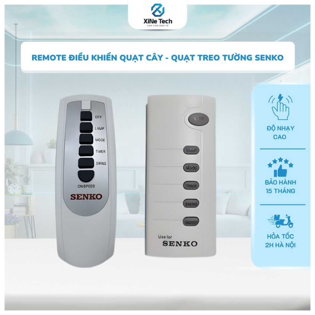 Remote ĐIỀU KHIỂN QUẠT CÂY - QUẠT TREO TƯỜNG SENKO ( LOẠI MỚI VÀ LOẠI CŨ )