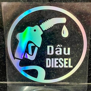 Tem 7 màu Diesel dán ô tô