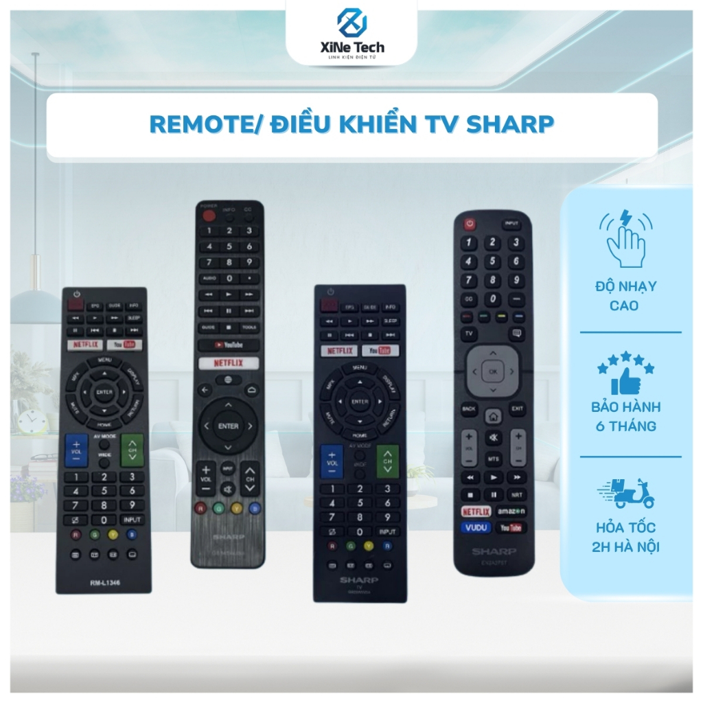 REMOTE/ ĐIỀU KHIỂN TV SHARP