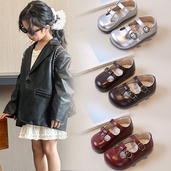 Đôi giày lười thời trang cho bé gái, công chúa dễ đeo bằng PU thoáng khí và mềm mại