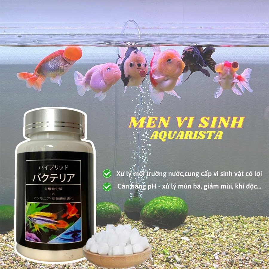 [Hỏa Tốc] 100 - 200 viên Vi sinh  làm trong nước cho bể cá của Nhật lọ 100 viên