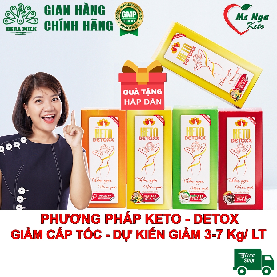 TPBS Keto Detoxx - [CHÍNH HÃNG] - Sinh tố hỗ trợ giảm cân - Dự kiến giảm 3-7kg/LT