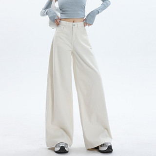 Quần jeans nữ ống suông form loe dáng rộng