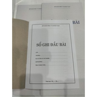 Sổ ghi đầu bài 2 buổi/ ngày ( combo 5 quyển) khổ a4