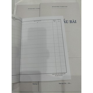 Sổ ghi đầu bài 2 buổi/ ngày ( combo 5 quyển) khổ a4