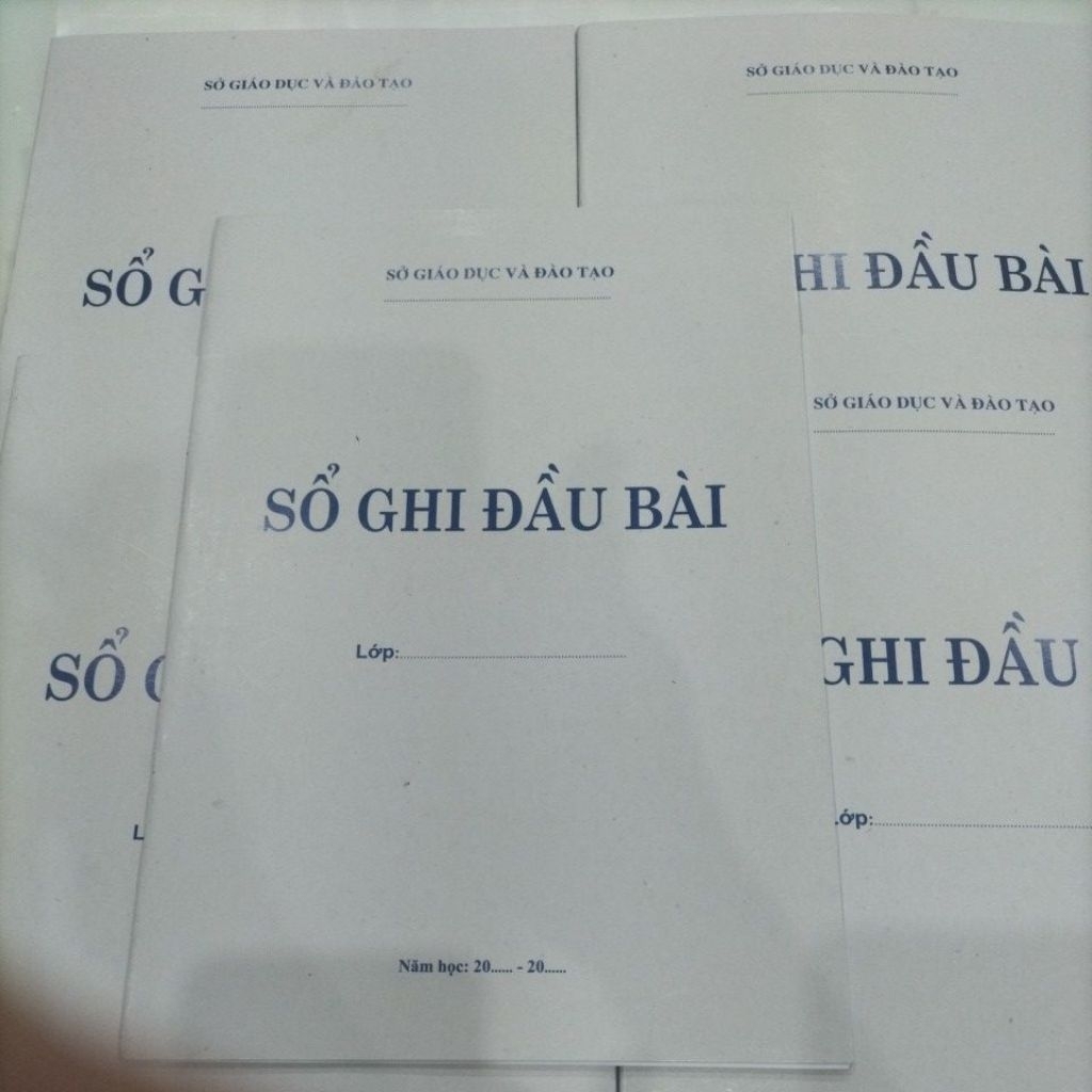 Sổ ghi đầu bài 2 buổi/ ngày ( combo 5 quyển) khổ a4