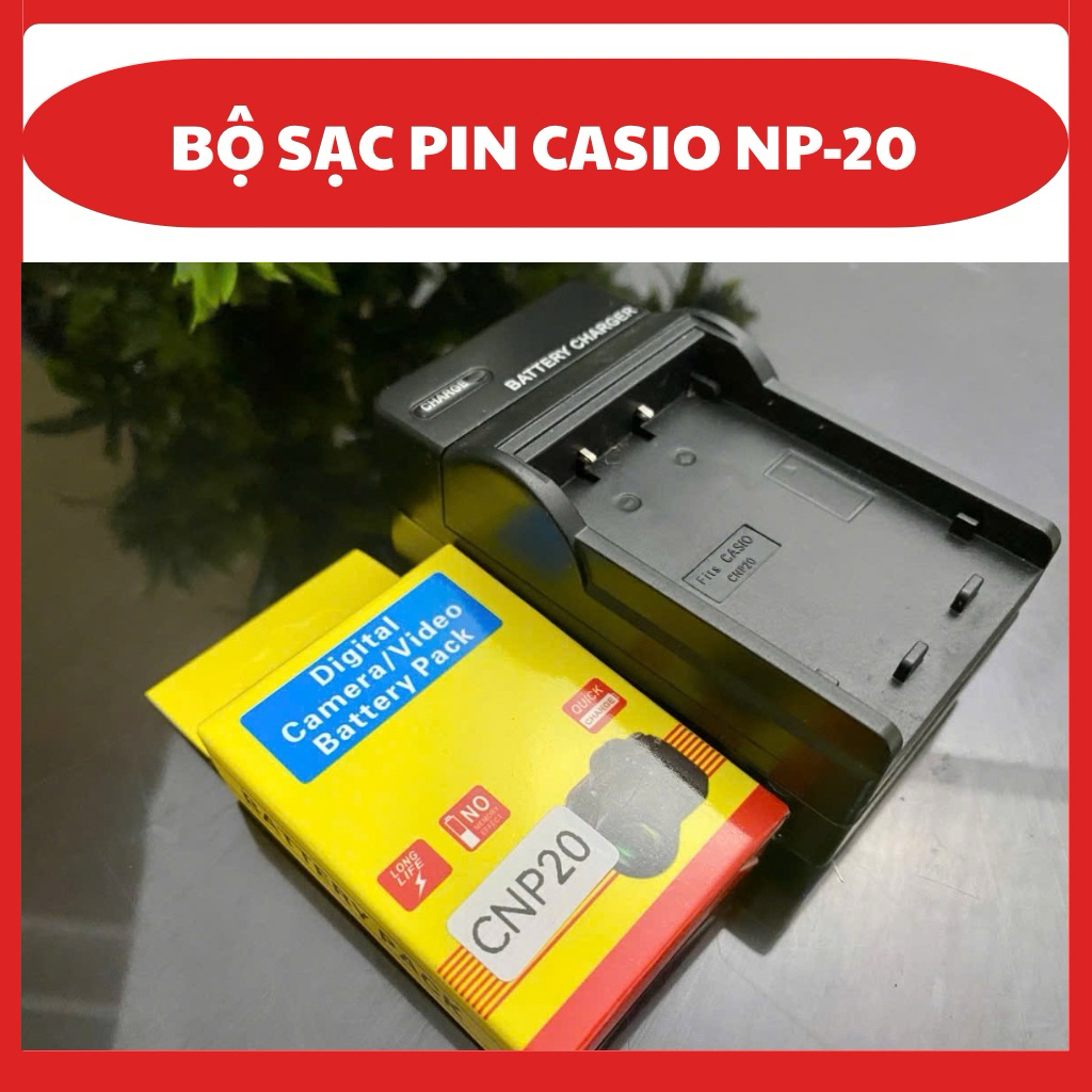 Bộ Sạc Pin Casio NP-20 Giải Pháp Năng Lượng Cho Máy Ảnh Casio Exilim
