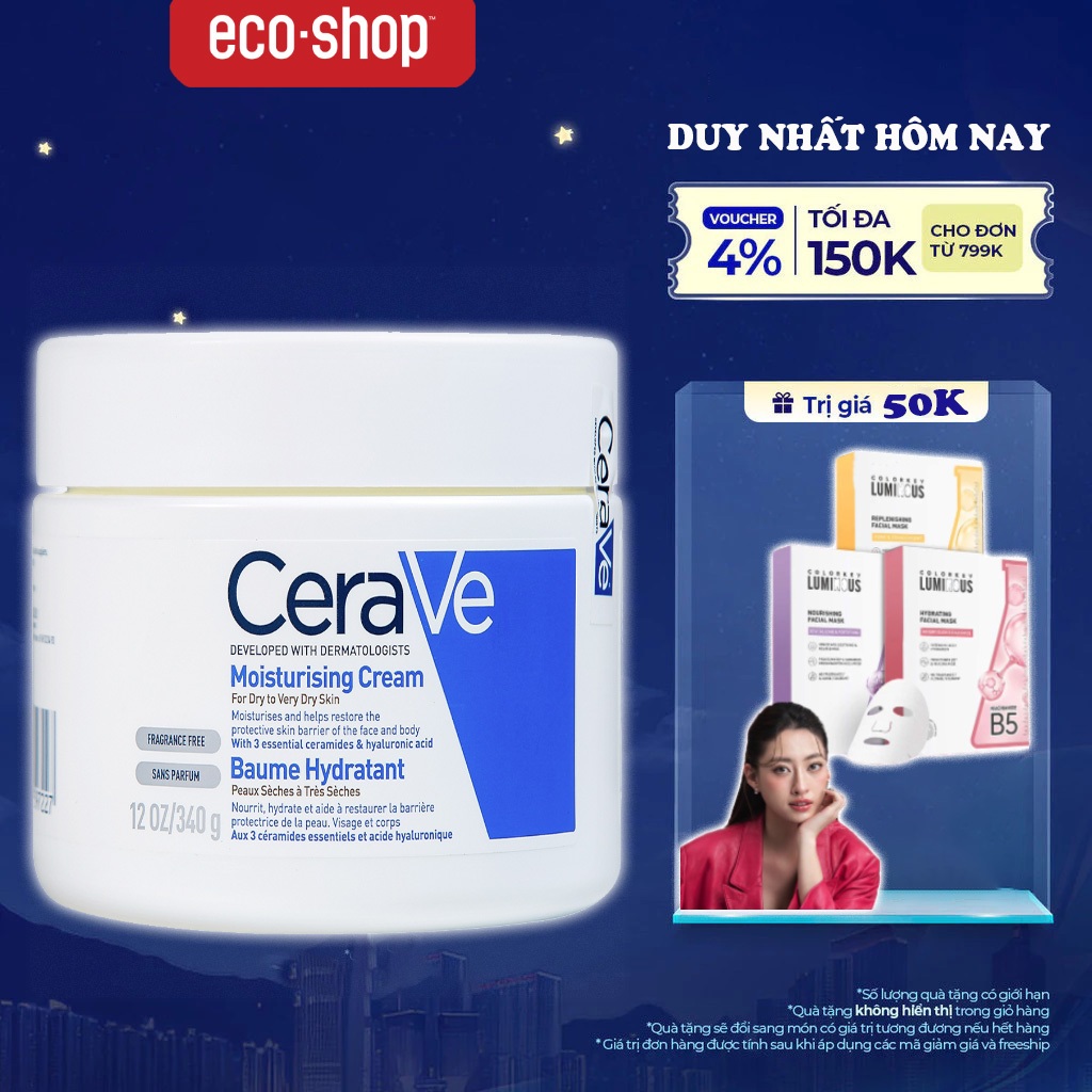 Kem Dưỡng Ẩm Dành Cho Da Khô Cerave Developed With Dermatologists Moisturising Cream