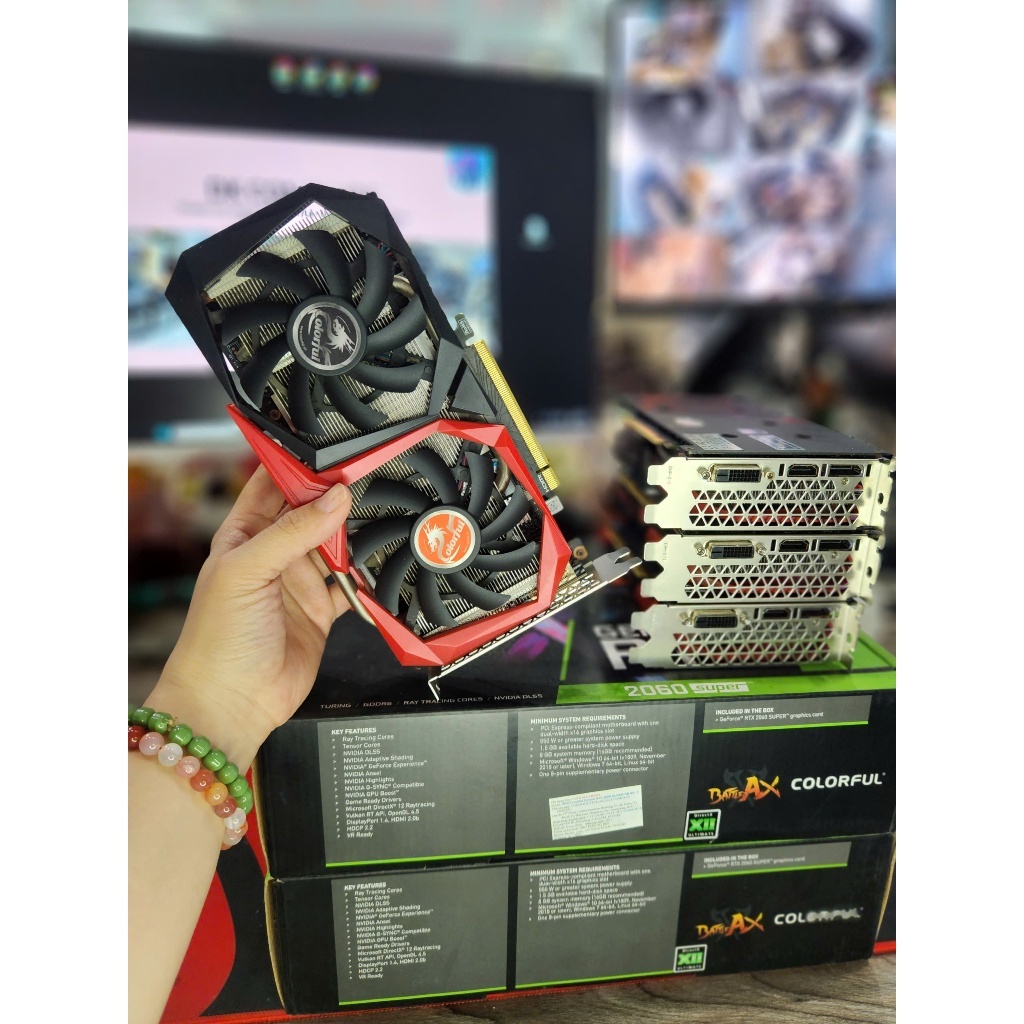 Card màn hình Colorful GeForce RTX 2060 SUPER NB 8G GDDR6 Full Box