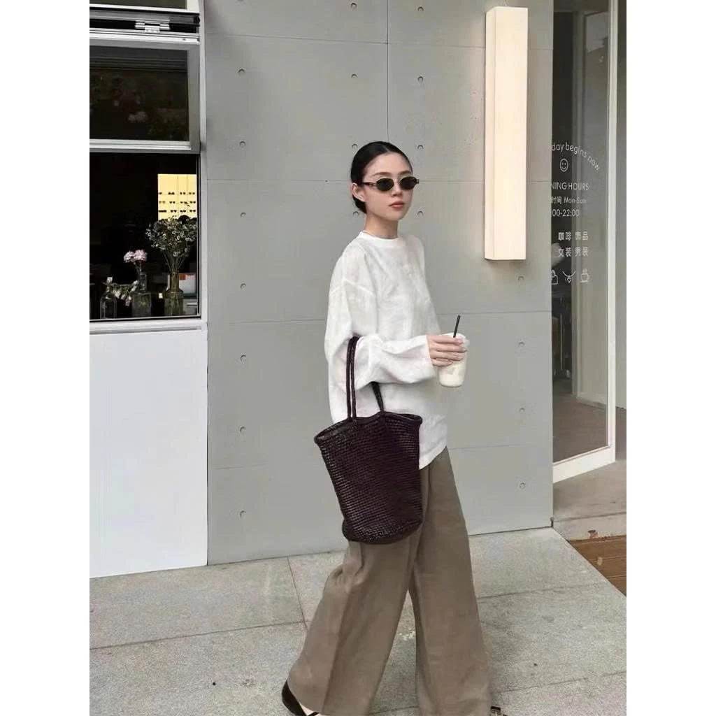 Áo Linen tay dài basic LESOL STUDIO