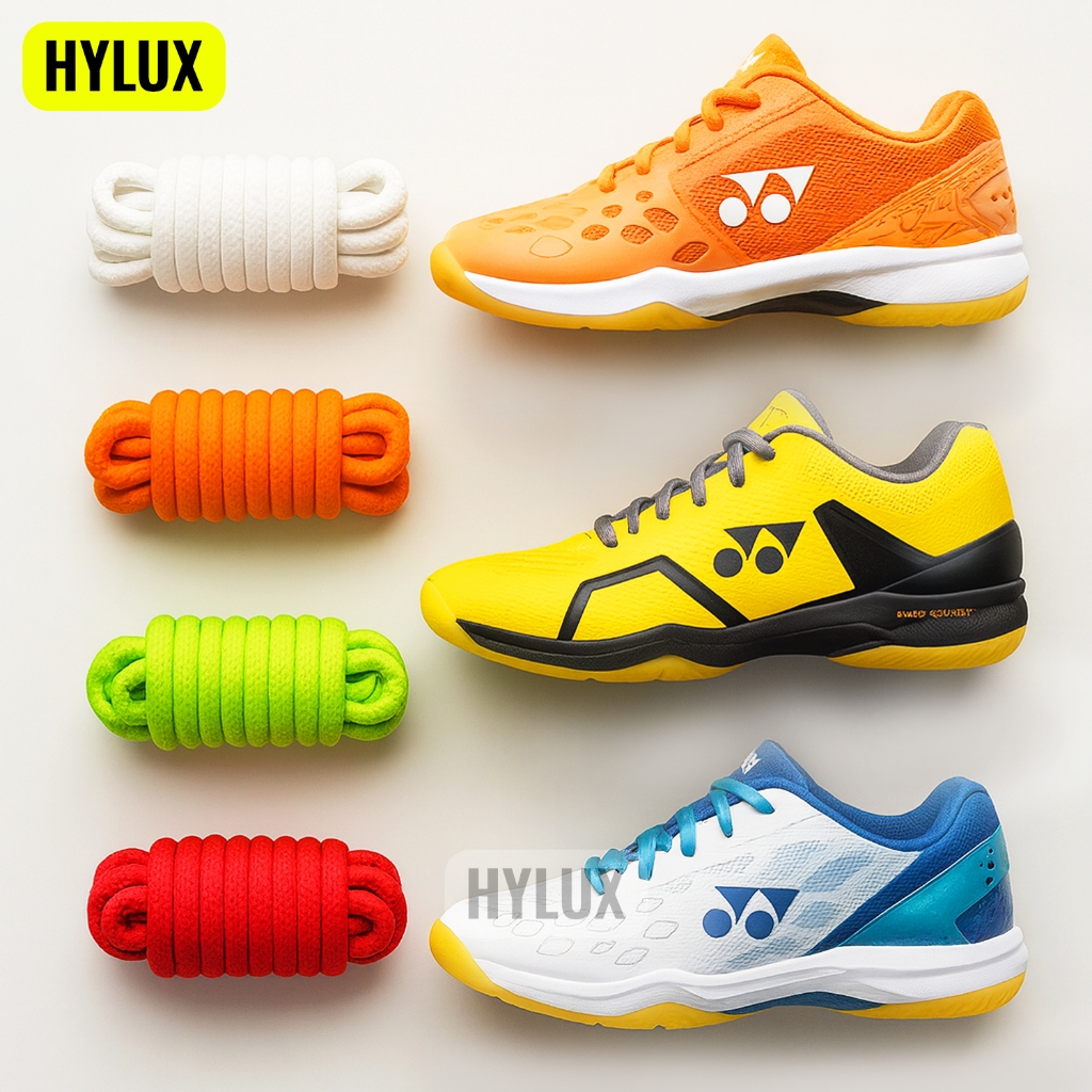 [40 Màu] Dây Giày Cầu Lông YONEX Oval 6mm Chất Liệu Cao Cấp, Độ Bền Cao, Phối Màu Nổi Bật
