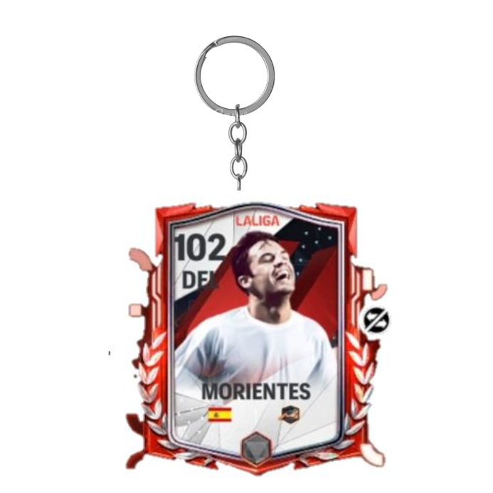 MORIENTES LA CARTA ICONO LEYENDA LALIGA ESPAÑOLA FC MOBILE 25 Keychain