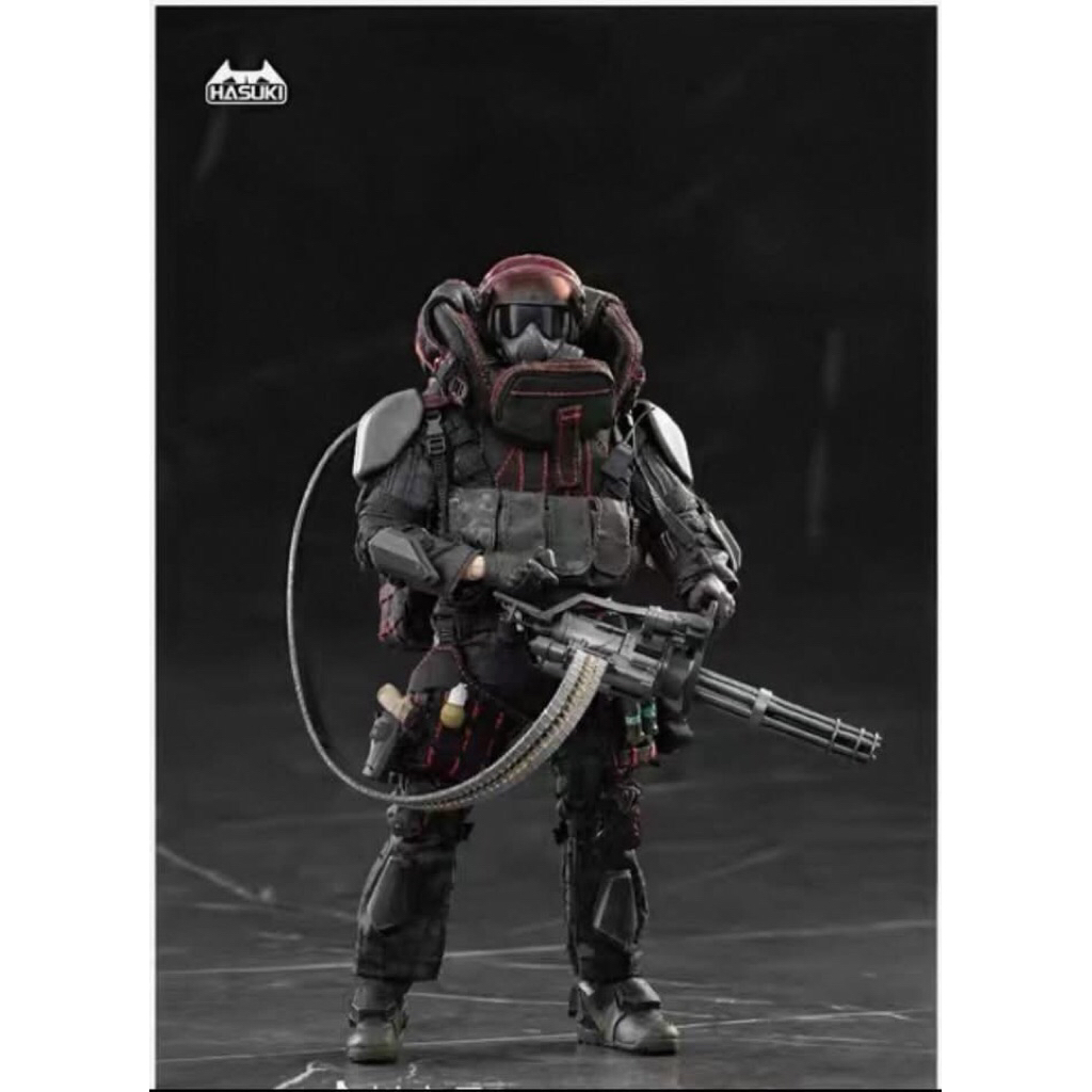 MÔ HÌNH HASUKI - BLACK OPS - SA-02  - 1/12 ACTION FIGURE