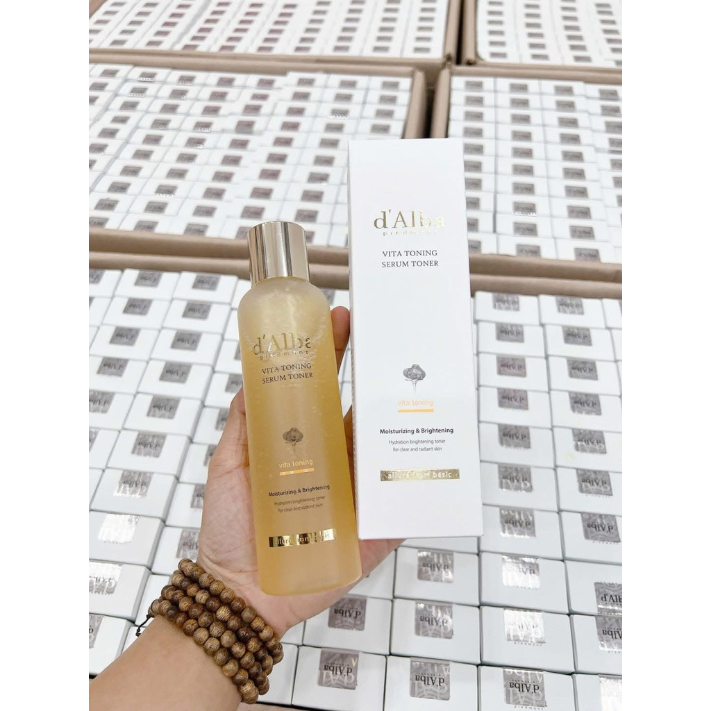 [CHÍNH HÃNG 100%] NƯỚC HOA HỒNG D’ALBA VITA TONING SERUM TONER