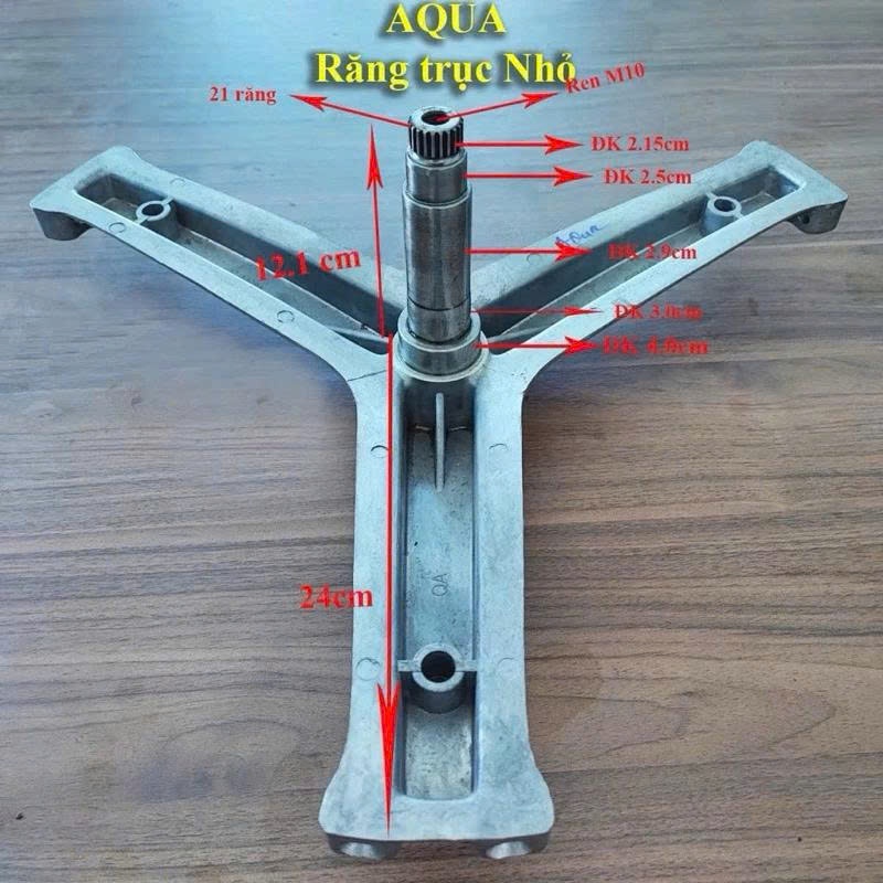 CÀNG MÁY GIẶT AQUA CỬA TRƯỚC ( TRỤC : MM ) MD : AQD-D1000A, DD800A, D850A, D980A, DD901ZT, DD980ZT P