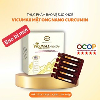 Bắc Hà Vicumax Nano Curcumin Mật Ong - 30 tuýp / hộp - 8,5ml / tuýp - Sản Phẩm OCOP 5 Sao Quốc Gia