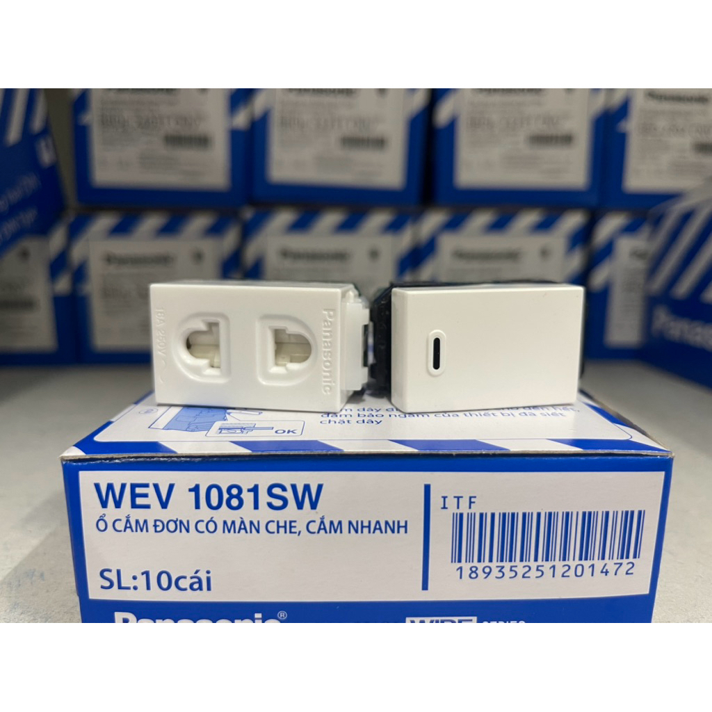 HÀNG WIDE (mẫu lớn) - HÀNG CHÍNH HÃNG PANASONIC (công tắc, ổ cắm, mặt 1tb, 2tb, 3tb, 4tb, 6tb)