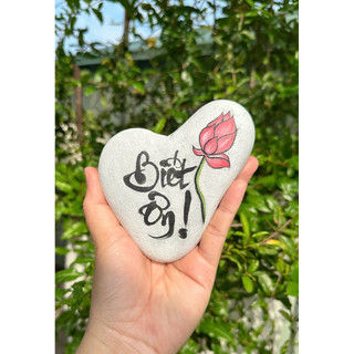 Tranh đá cuội - chủ đề trái tim