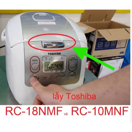 [Nút mở] Lẫy nắp nồi cơm điện TOSHIBA nẫy chuẩn zin - lẫy nhấn mở nắp toshiba - Loại tốt nhựa ABS