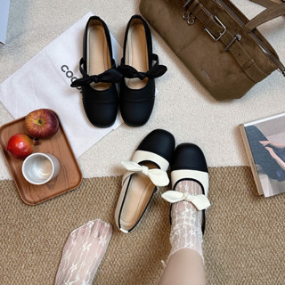   Ảnh thật by Nên Nguyễn   Giày búp bê đế bệt nơ EMKHOI basic dễ đi form ôm chân 2 màu 2026 