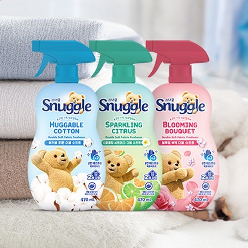 Xịt thơm quần áo Snuggle Huggable Cotton Double Soft 470ml