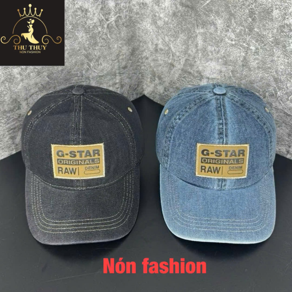 (Size 53-58cm) Mũ lưỡi trai jean G=Star form mềm cực đẹp chất kaki jean mịn - Nón kết unisex điểm G