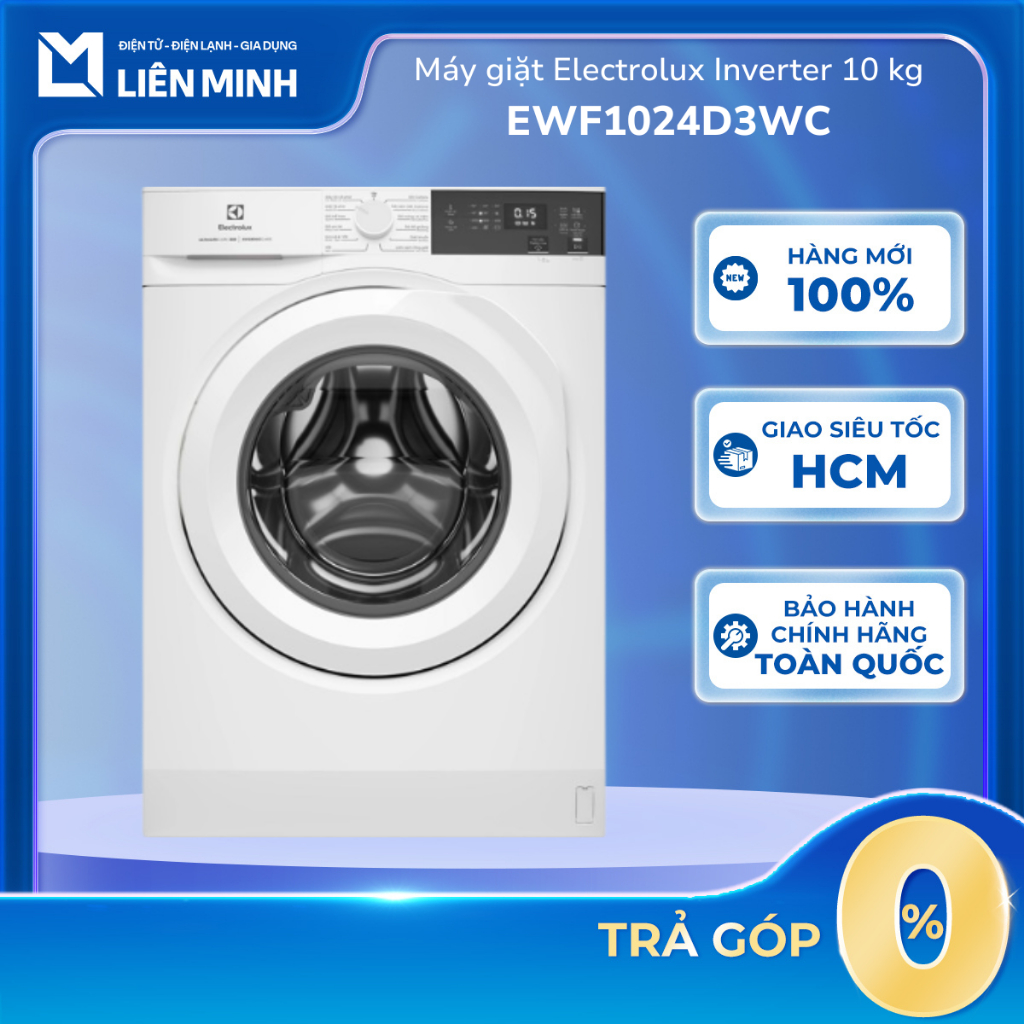 EWF1024D3WC - Máy Giặt Lồng Ngang Electrolux Inverter 10 Kg EWF1024D3WC - UltimateCare 300 - Trắng [