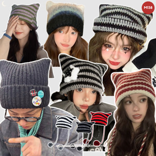   SẴN -🍊 Mũ len tai mèo xinh xắn phong cách Nhật Bản  M138  