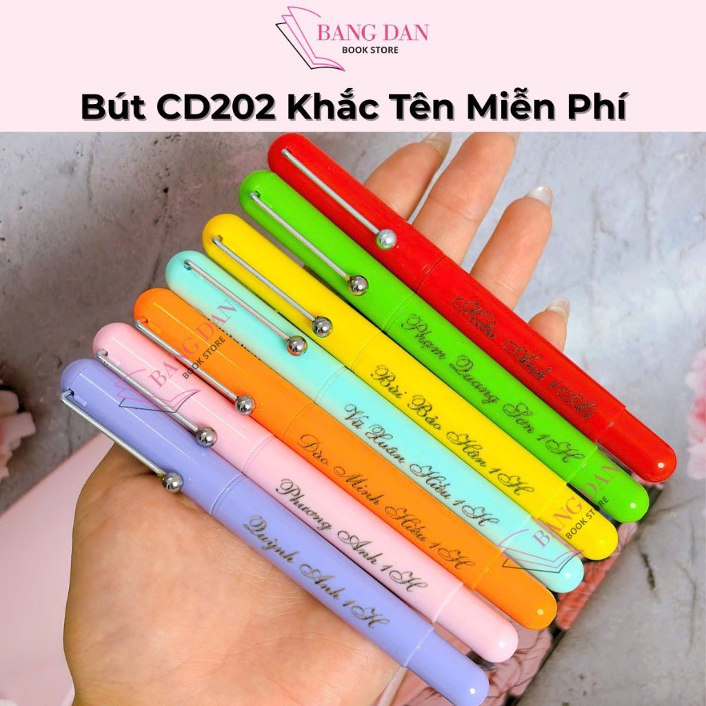 [Khắc tên miễn phí] Bút máy cánh diều CD 202 ngòi kim tinh dễ viết, phù hợp học sinh tiểu học