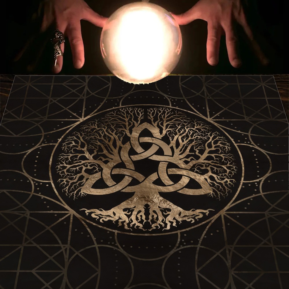 (Mẫu 2026) Thảm Trải - Bói Bài Dùng Bói Trong Tarot - Trải Bài Sakura - 17758H