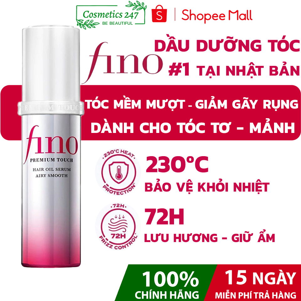 DẦU DƯỠNG TÓC FINO CAO CẤP AIRY SMOOTH 70ml