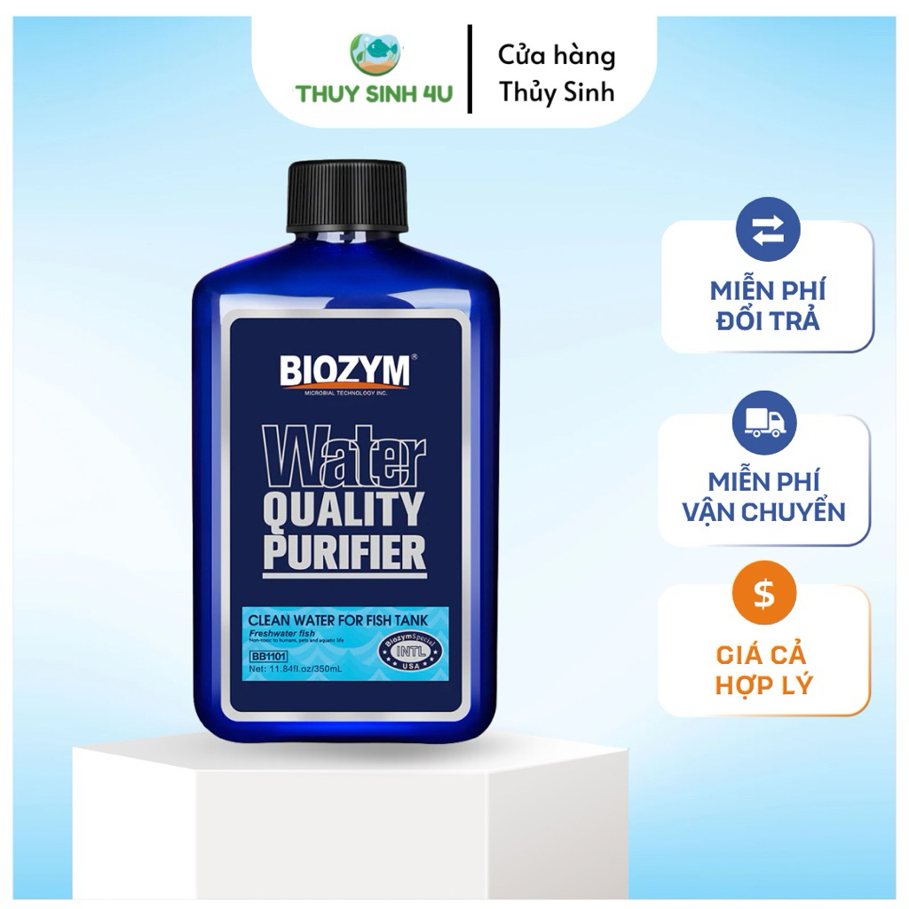 Biozym Water Quality Purifier - dung dịch làm trong nước hồ cá cao cấp từ Biozym