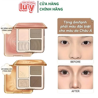  Bảng Highlight Và Tạo Khối Judydoll Highlight & Contour Palette 4 Màu 9g  Hàng Công Ty  LUY Store 
