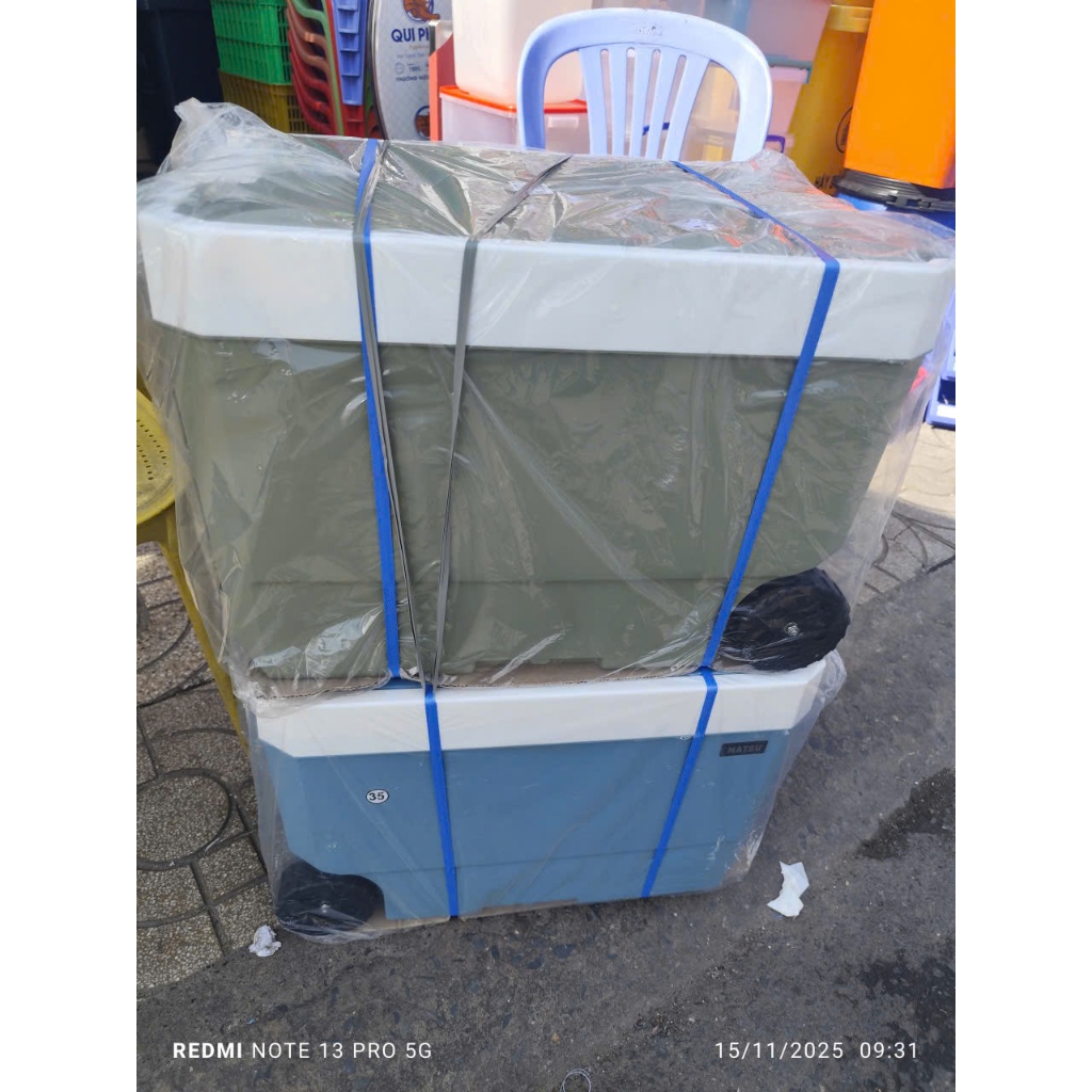 Thùng Đá Vuông Đi Du Lịch, Picnic Kiểu Mới, Thùng Đá Lugo 35l, ICY 35L Duy Tân,Thùng Đá Có Bánh Xe