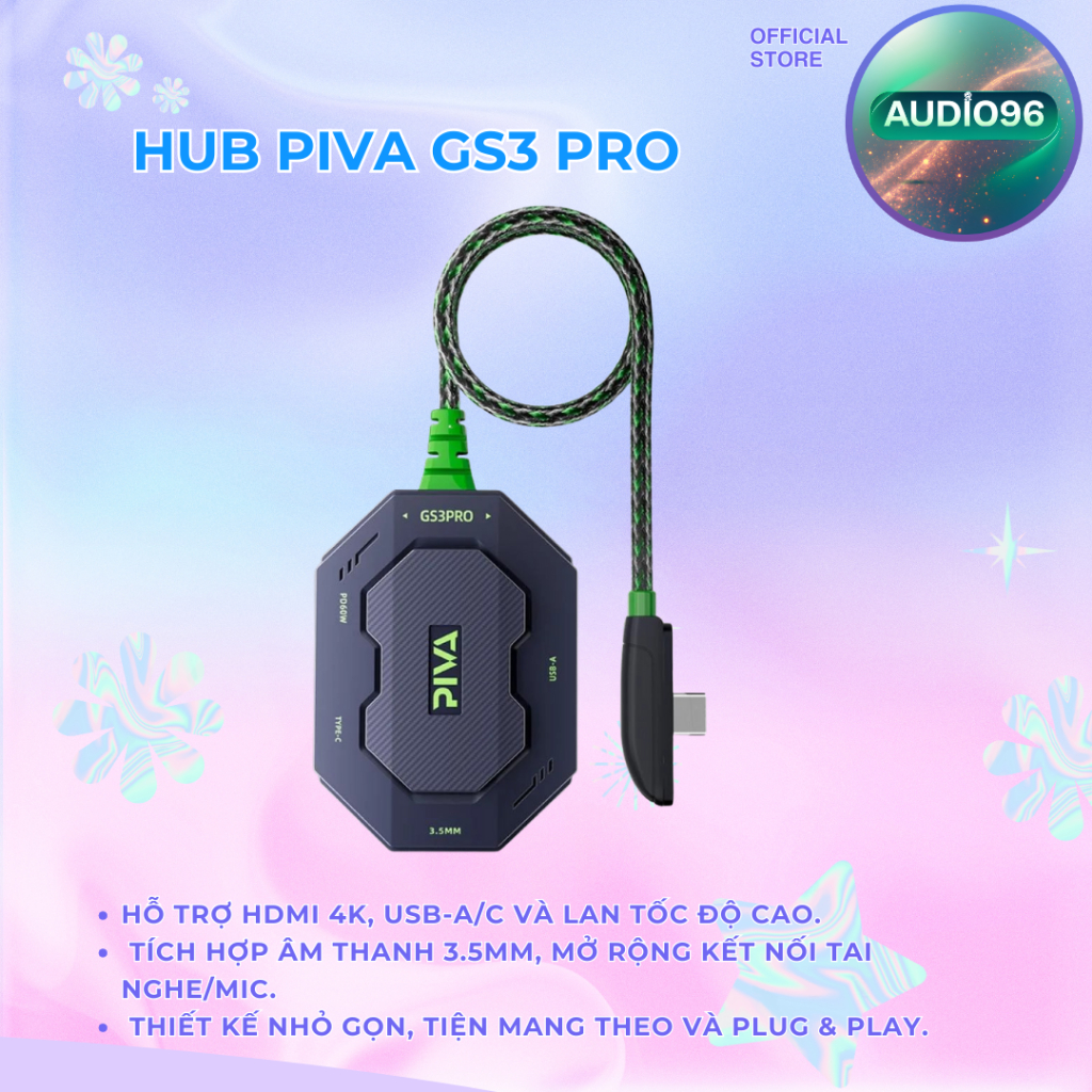 Cổng chuyển đổi đa năng Piva GS3 Pro (TypeC)