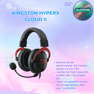  Tai nghe Kingston HyperX Cloud II Red  Black  KHX-HSCP-RD  