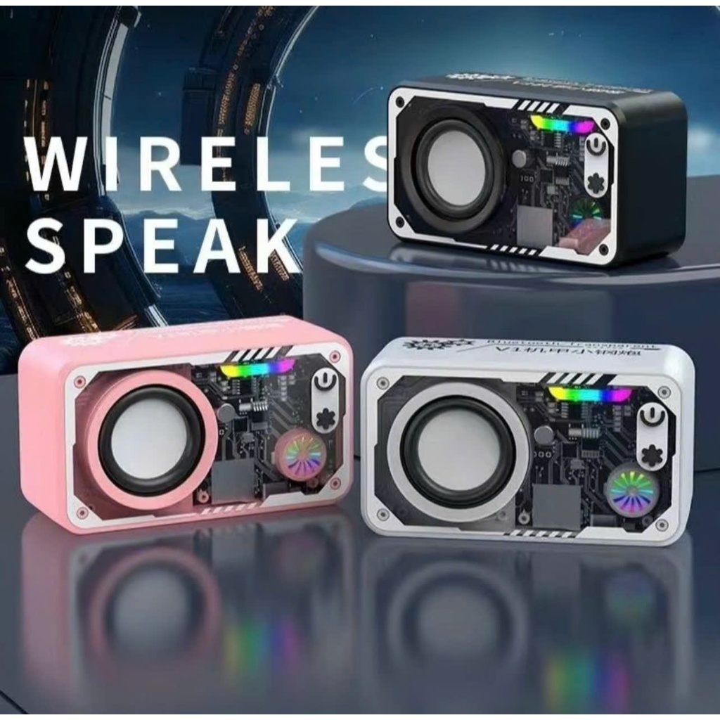 Loa Bluetooth Không Dây V1 - Loa RGB Âm Nhạc, Mini Cho Không Gian Trong Nhà