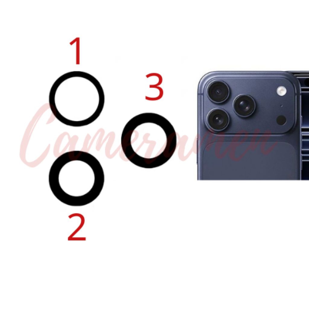 Kính Camera IP 17 Pro / Iphone 17 Pro / IP 17Pro