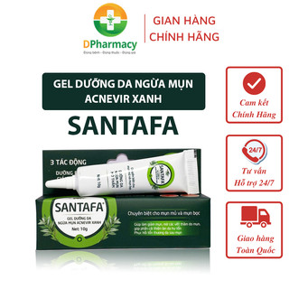  Kem mụn Acnevir xanh hỗ trợ trị mụn giảm và ngăn ngừa mụn trứng cá mụn đỏ và mụn bọc typ 10g 