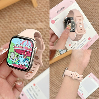  Dây Đeo silicone siêu mịn Cho apple watch Series 11 10 9 8 7 SE3 49mm 42 46mm 44 45mm 