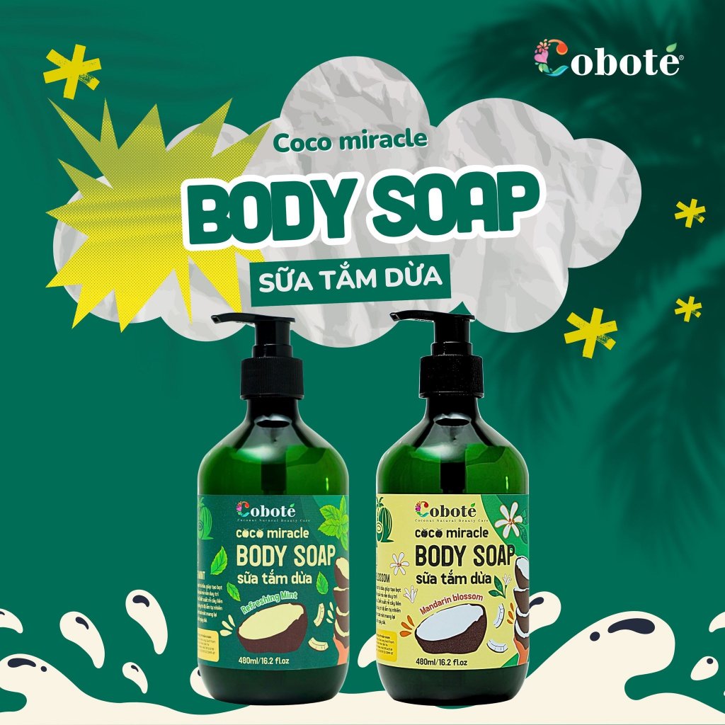 Sữa tắm dừa - Coco Miracle Body Soap 480ml