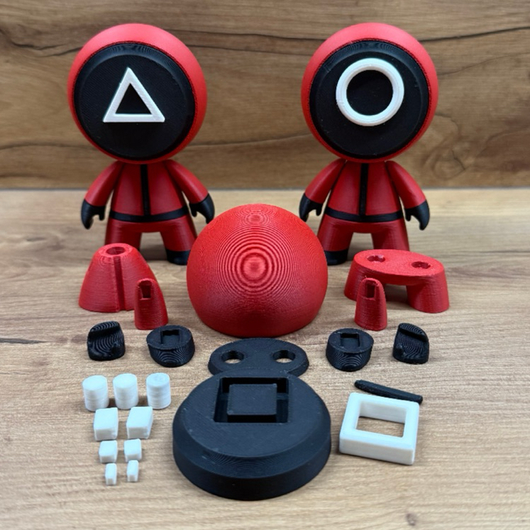 Mô Hình Lính Squid Game In 3D – Mô Hình Decor Bàn Làm Việc – Phụ Kiện Trang Trí Màn Hình PC, Kệ Sách