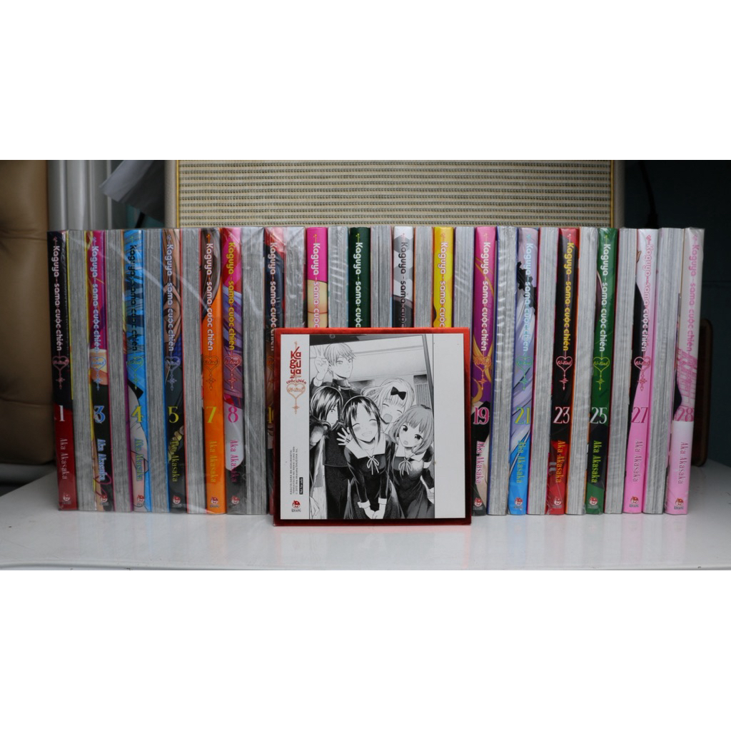 Sổ tay Kaguya sama cuộc chiến tỏ tình 1-28 full phụ kiện