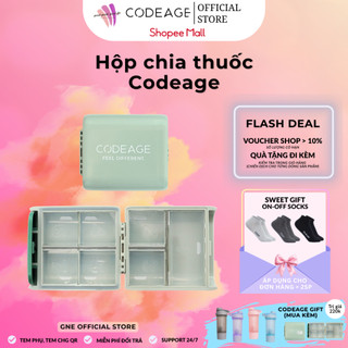 Hộp chia thuốc Codeage - Thiết Kế Tiện Lợi, Chia Ngăn Theo Ngày