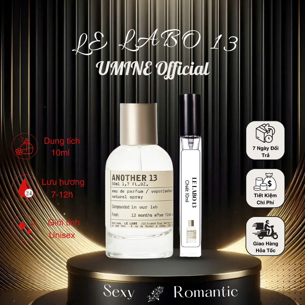 Nước Hoa Unisex Le Labo Another 13 Chiết 10ml